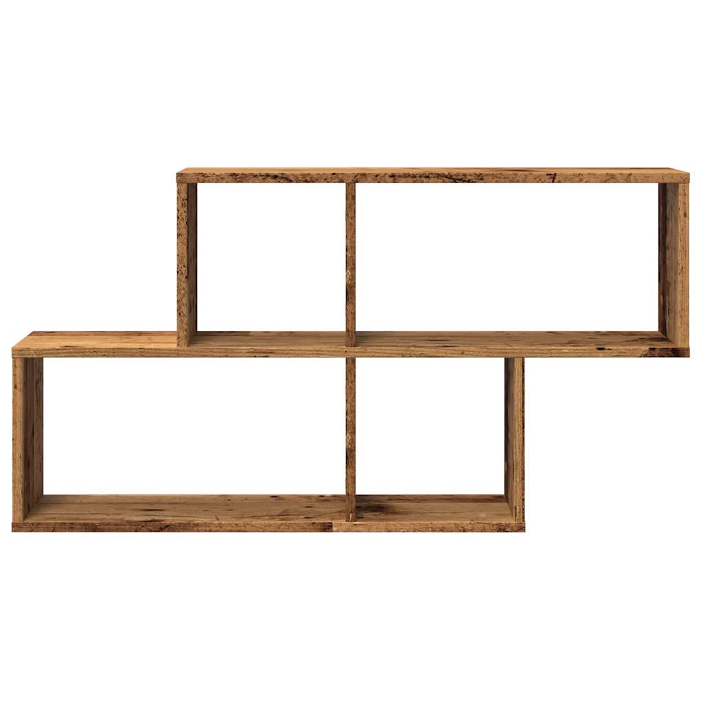 Wall shelf, antique wood, 100x18x53cm, MFC