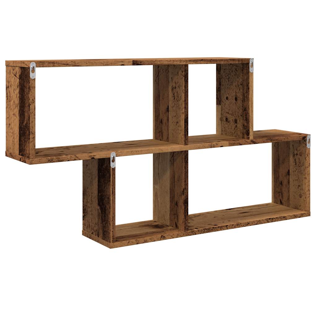 Wall shelf, antique wood, 100x18x53cm, MFC