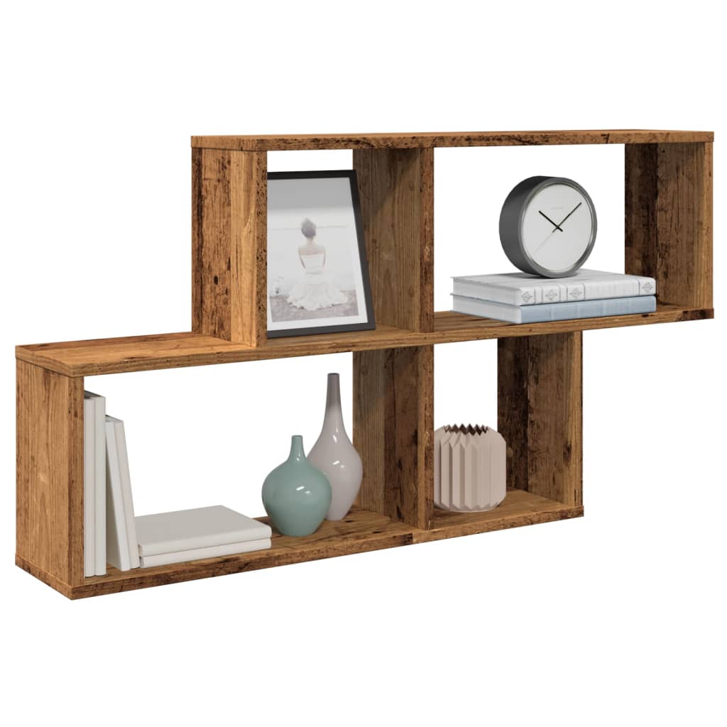 Wall shelf, antique wood, 100x18x53cm, MFC