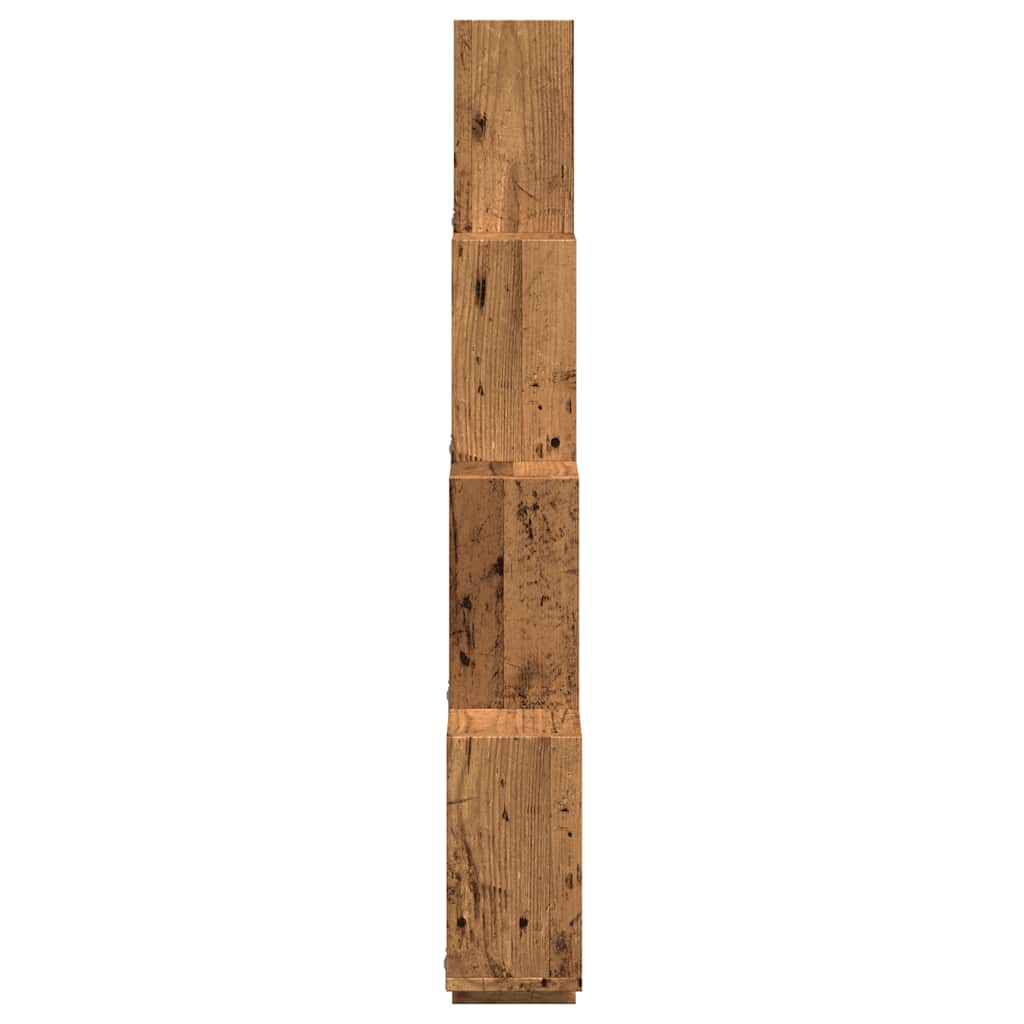 Sienas plaukts, koka, 90x15x119,5cm, koks, kubveida