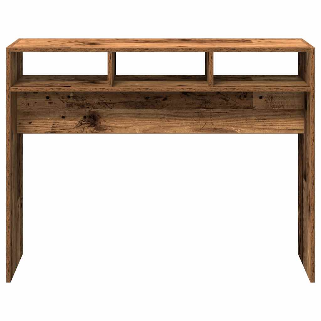 konsolinis stalas Senas medis 105x30x80 cm Inžinierinė mediena