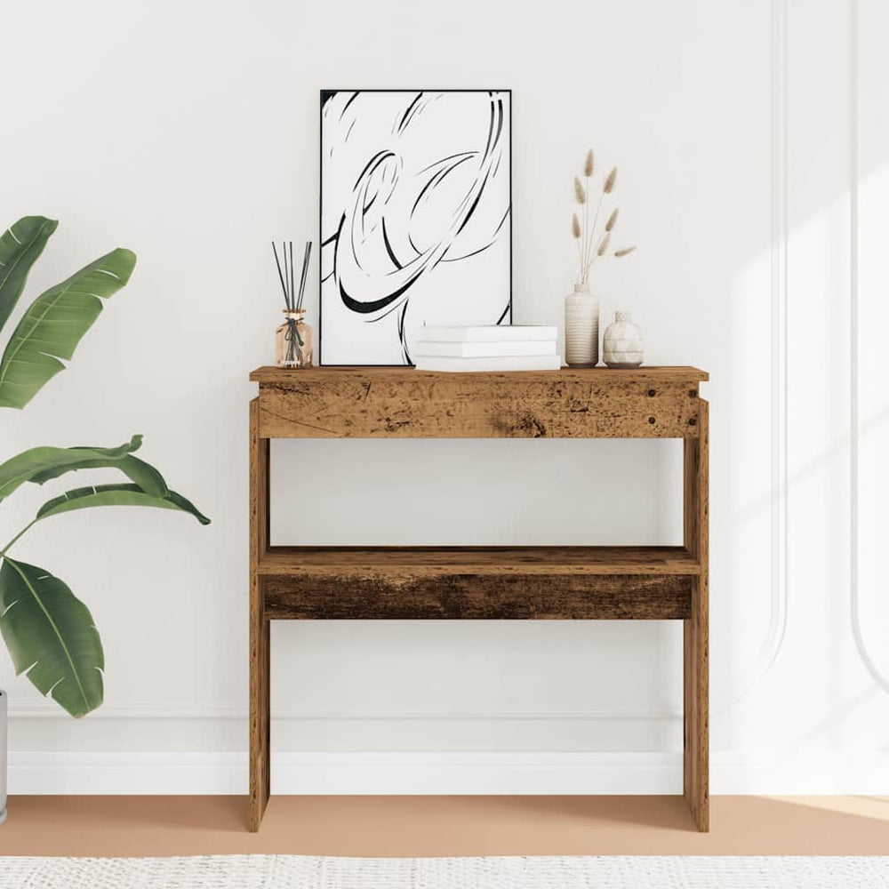 konsolinis stalas Senas medis 80x30x80 cm Inžinerinė mediena