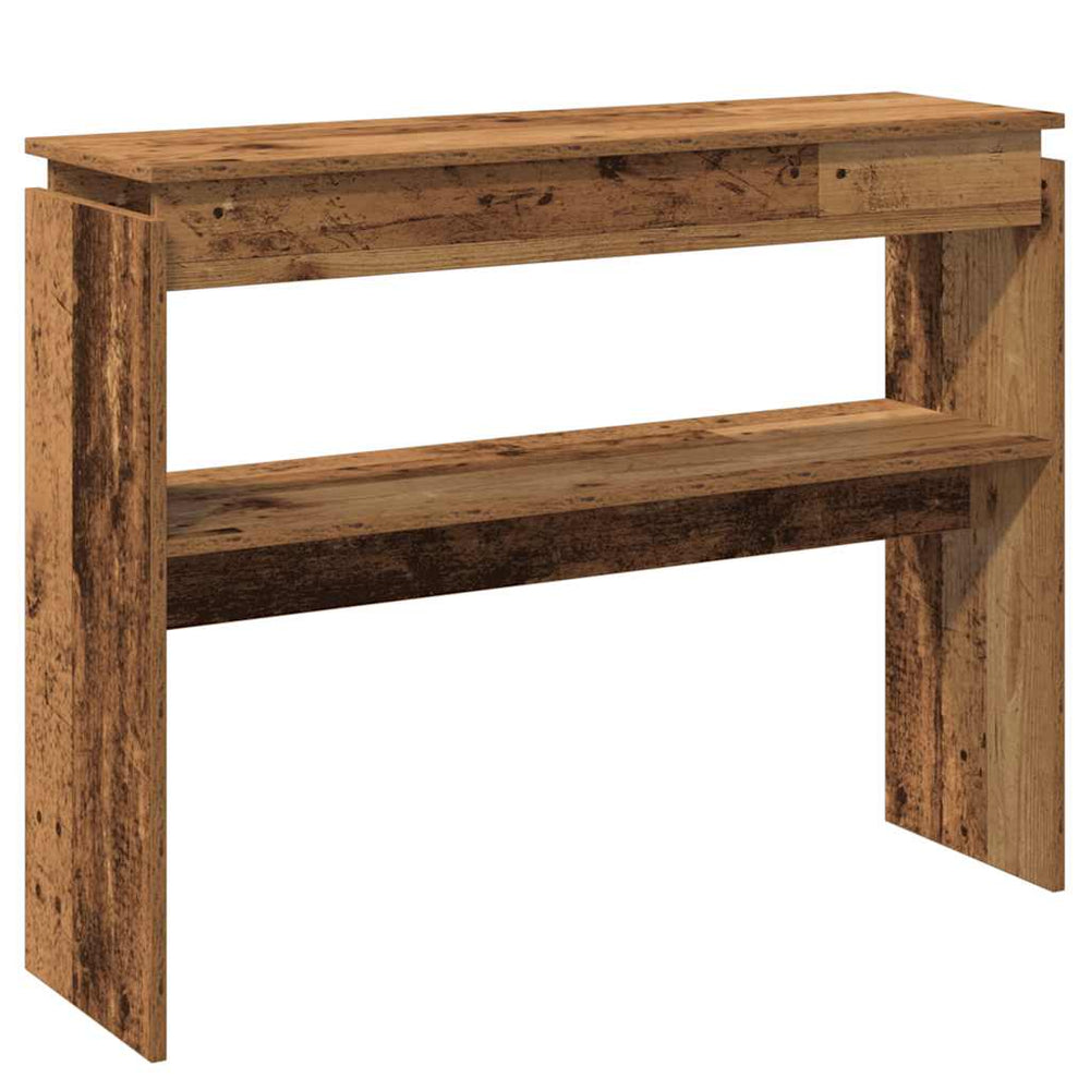 konsolinis stalas Senas medis 102x30x80 cm Inžinierinė mediena
