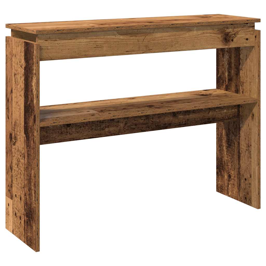 konsolinis stalas Senas medis 102x30x80 cm Inžinierinė mediena