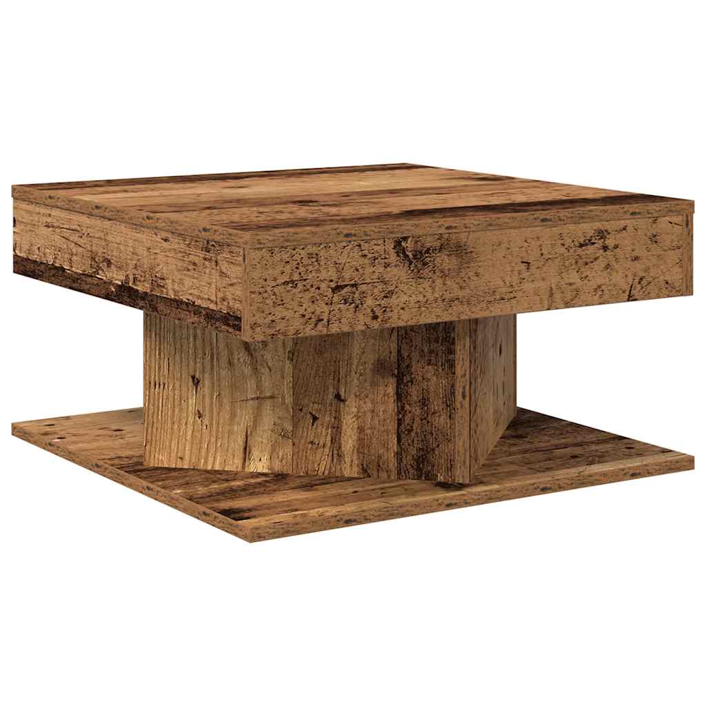Kavos staliukas Old Wood 55x55x30 cm Inžinierinė mediena