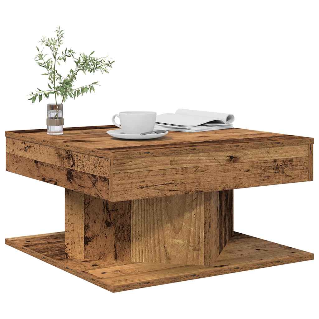 Kavos staliukas Old Wood 55x55x30 cm Inžinierinė mediena
