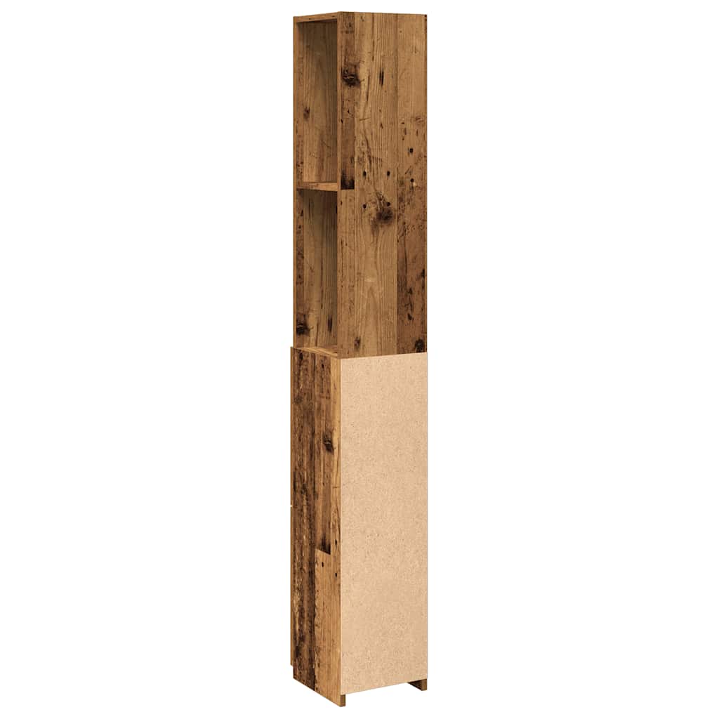 Vonios spintelė Old Wood 25x25x170 cm Engineered Wood