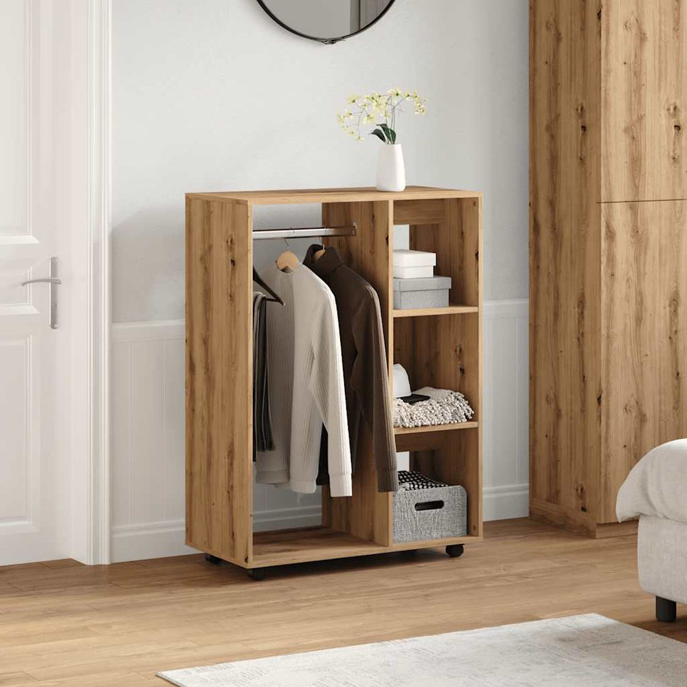 Wardrobe, artisan oak color, 80x40x110cm, wood