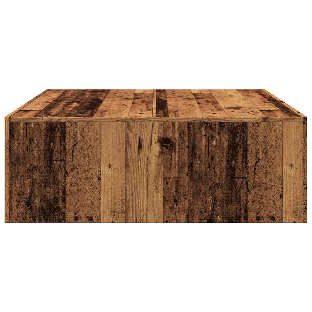 Coffee table, wooden, 100x100x35cm, treated wood