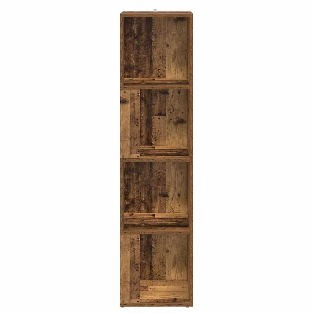 Stūra plaukts Old Wood 33x33x132 cm no inženierijas koka