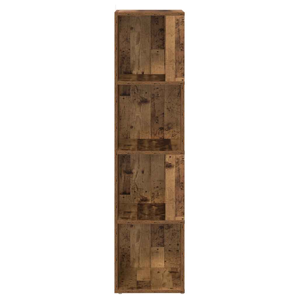 Stūra plaukts Old Wood 33x33x132 cm no inženierijas koka