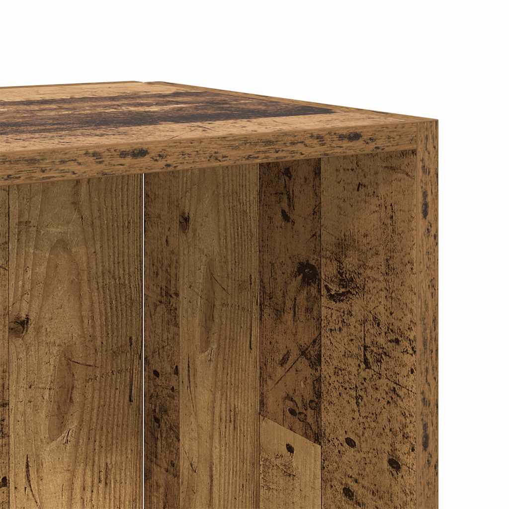 Stūra plaukts Old Wood 33x33x132 cm no inženierijas koka