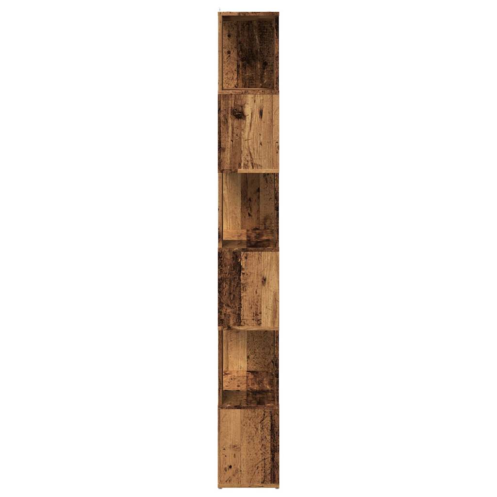 Grāmatu plaukts/istabas nodalītājs vecs koks 60x24x186 cm
