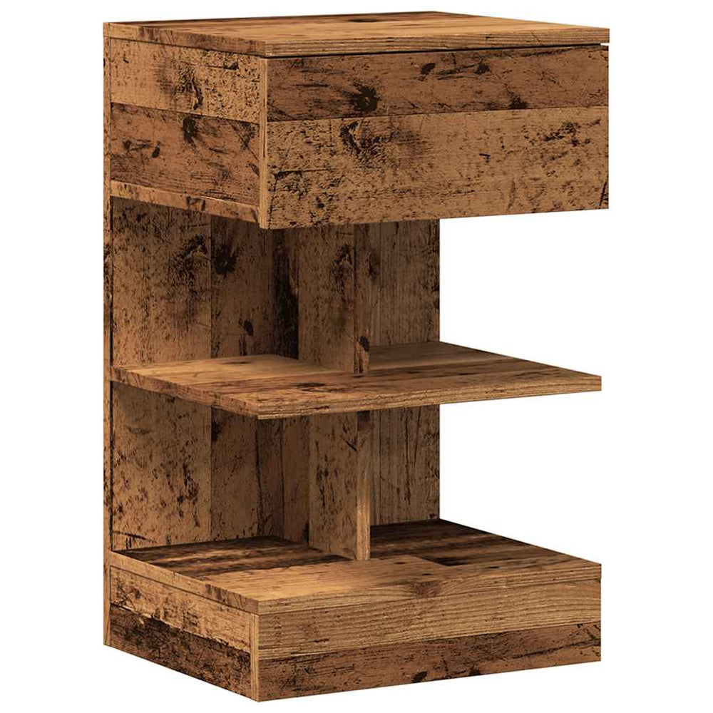 Spintelė prie lovos Old Wood 40x35x65 cm Inžinierinė mediena