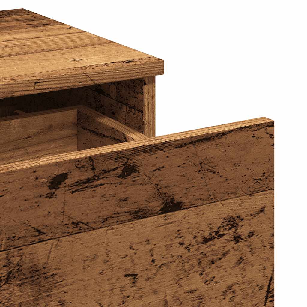 Spintelė prie lovos Old Wood 40x35x65 cm Inžinierinė mediena