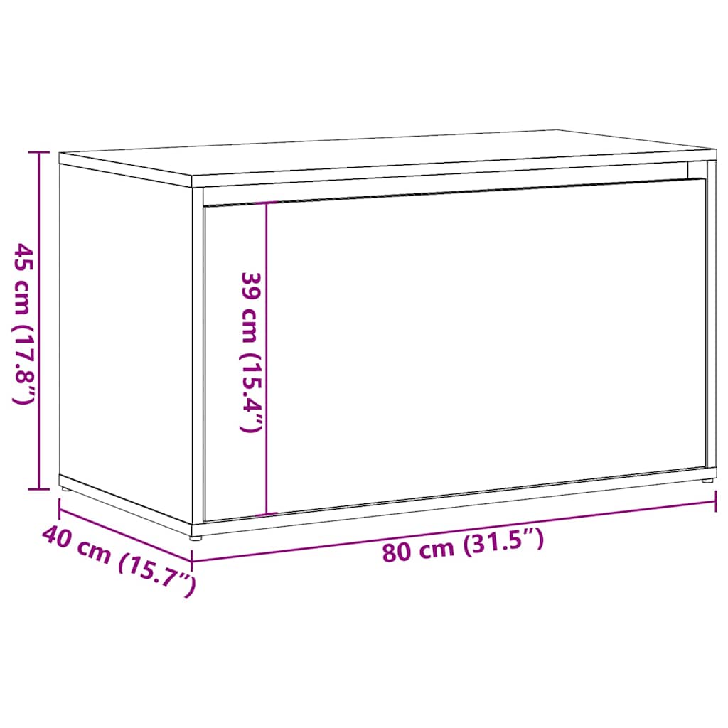 salės suolas 80x40x45 cm Senos medienos inžinerijos mediena