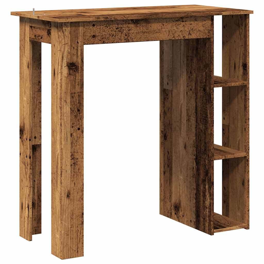 bāra galds ar plauktu vecs koks 102x50x103,5 cm