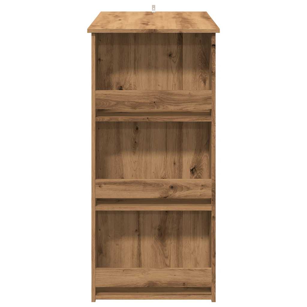 Bāra galds ar plauktu, artisana, 102x50x103,5cm, koks