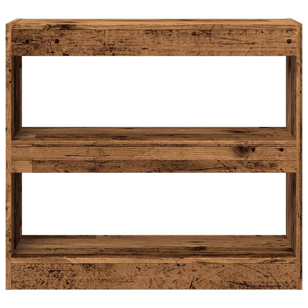 knygų spinta/kambario pertvara Old Wood 80x30x72 cm