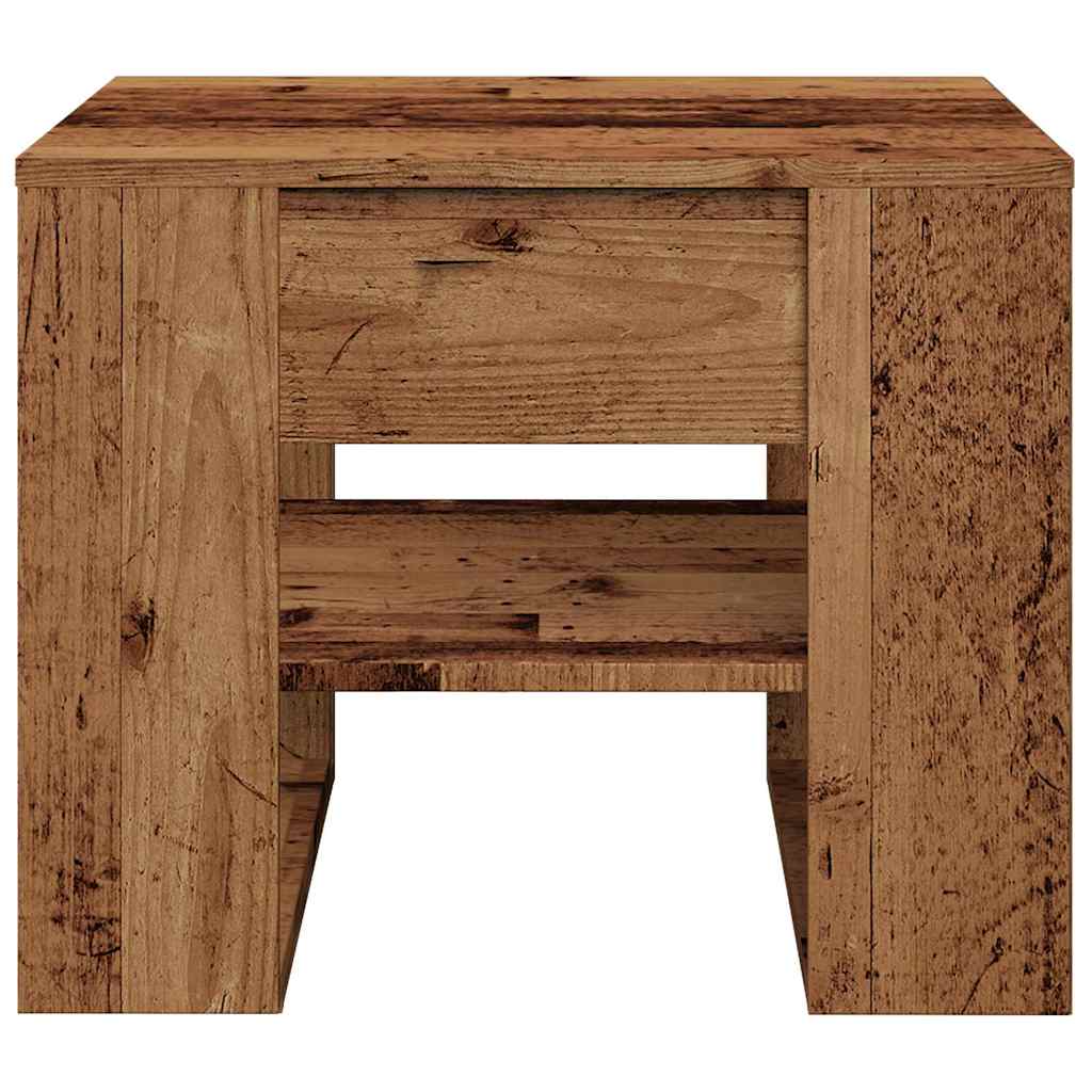 Coffee Table Old Wood 55.5x55x45 cm Engineered wood