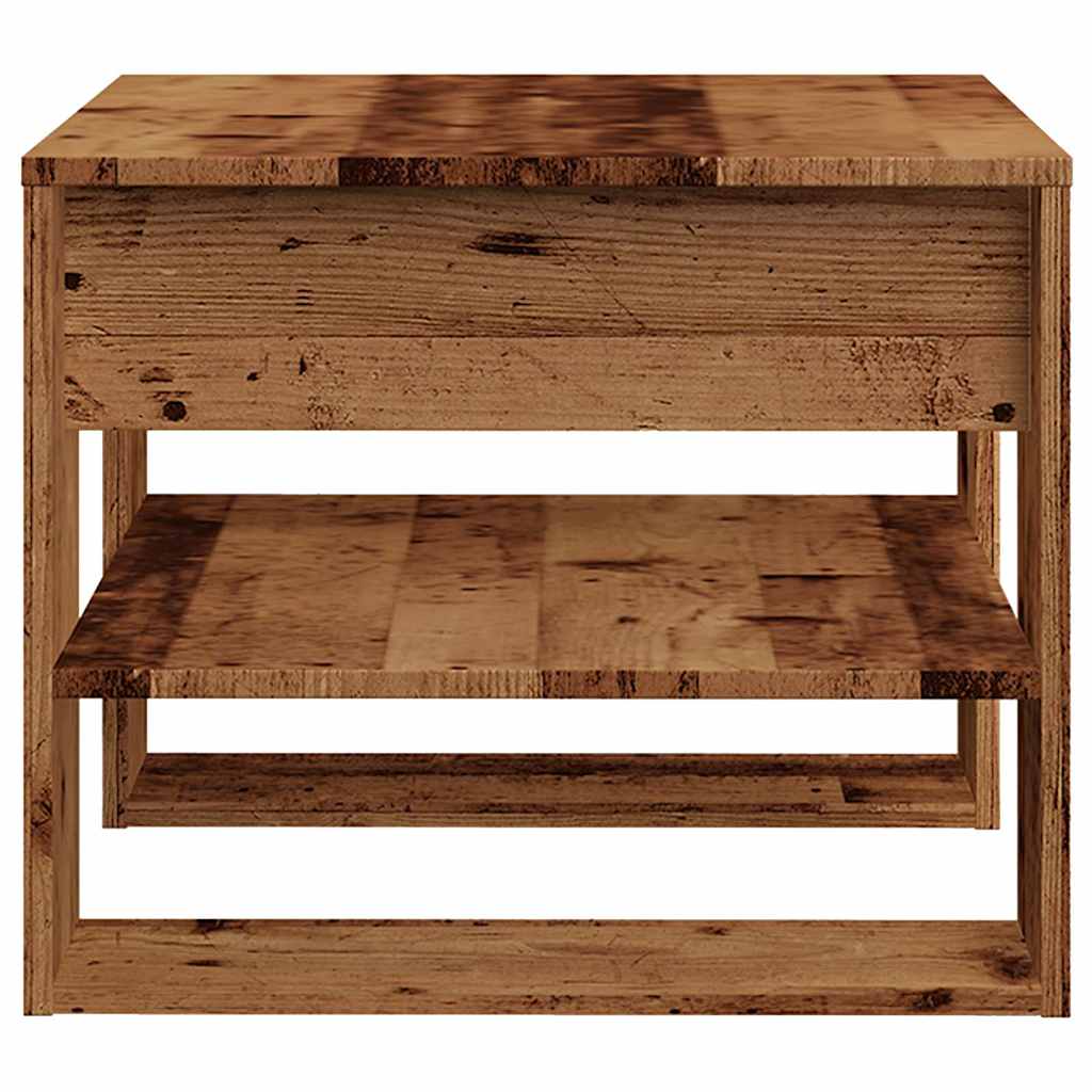 Coffee Table Old Wood 55.5x55x45 cm Engineered wood