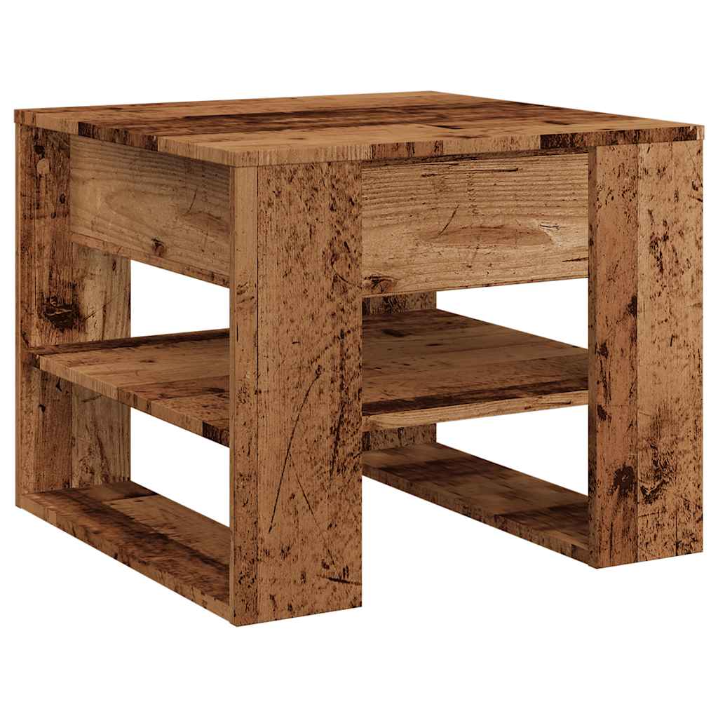 Coffee Table Old Wood 55.5x55x45 cm Engineered wood