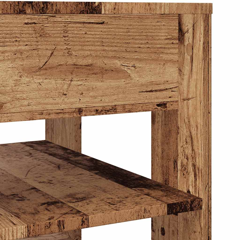 Coffee Table Old Wood 55.5x55x45 cm Engineered wood