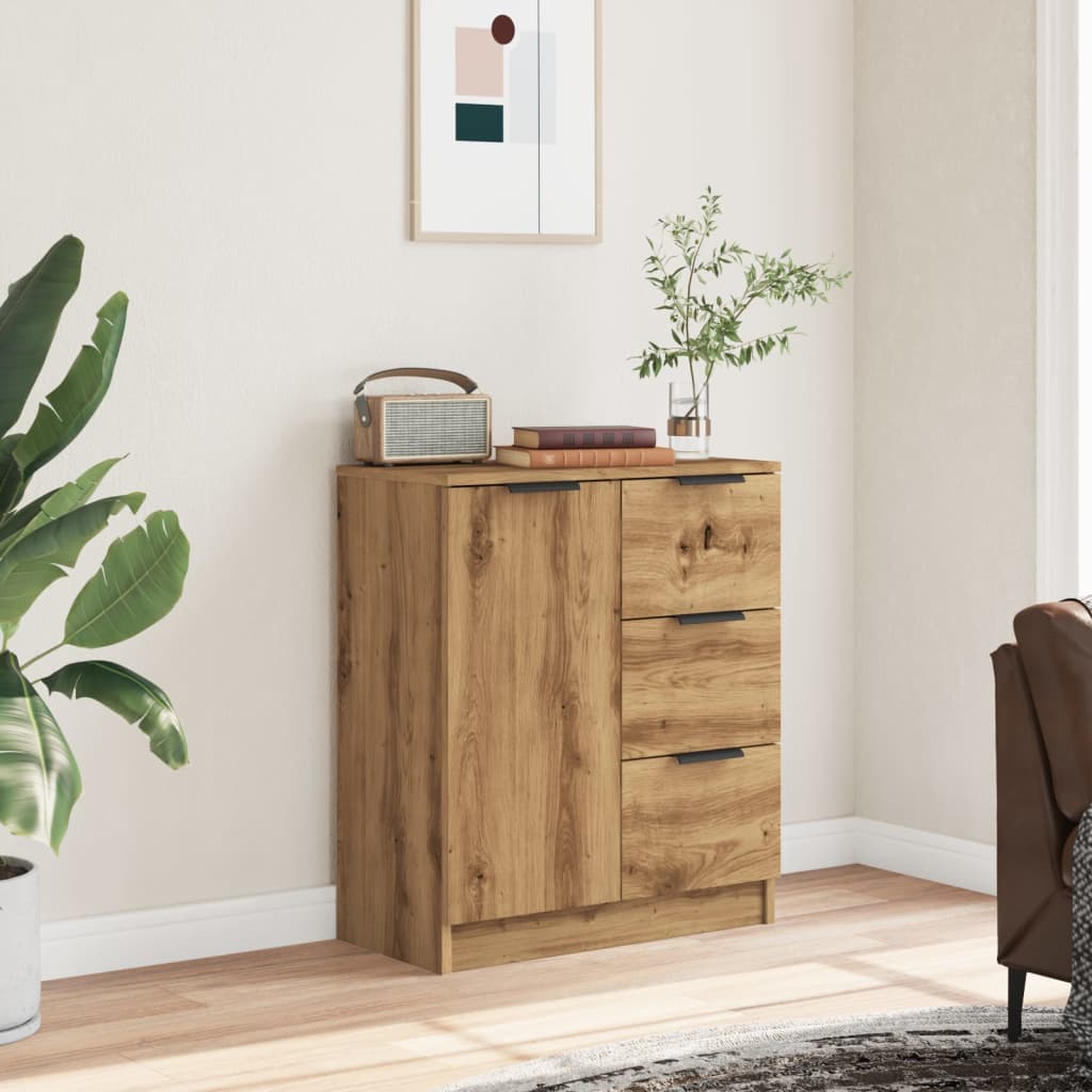 Sideboard, artisan oak, 60x30x70cm, engineered wood