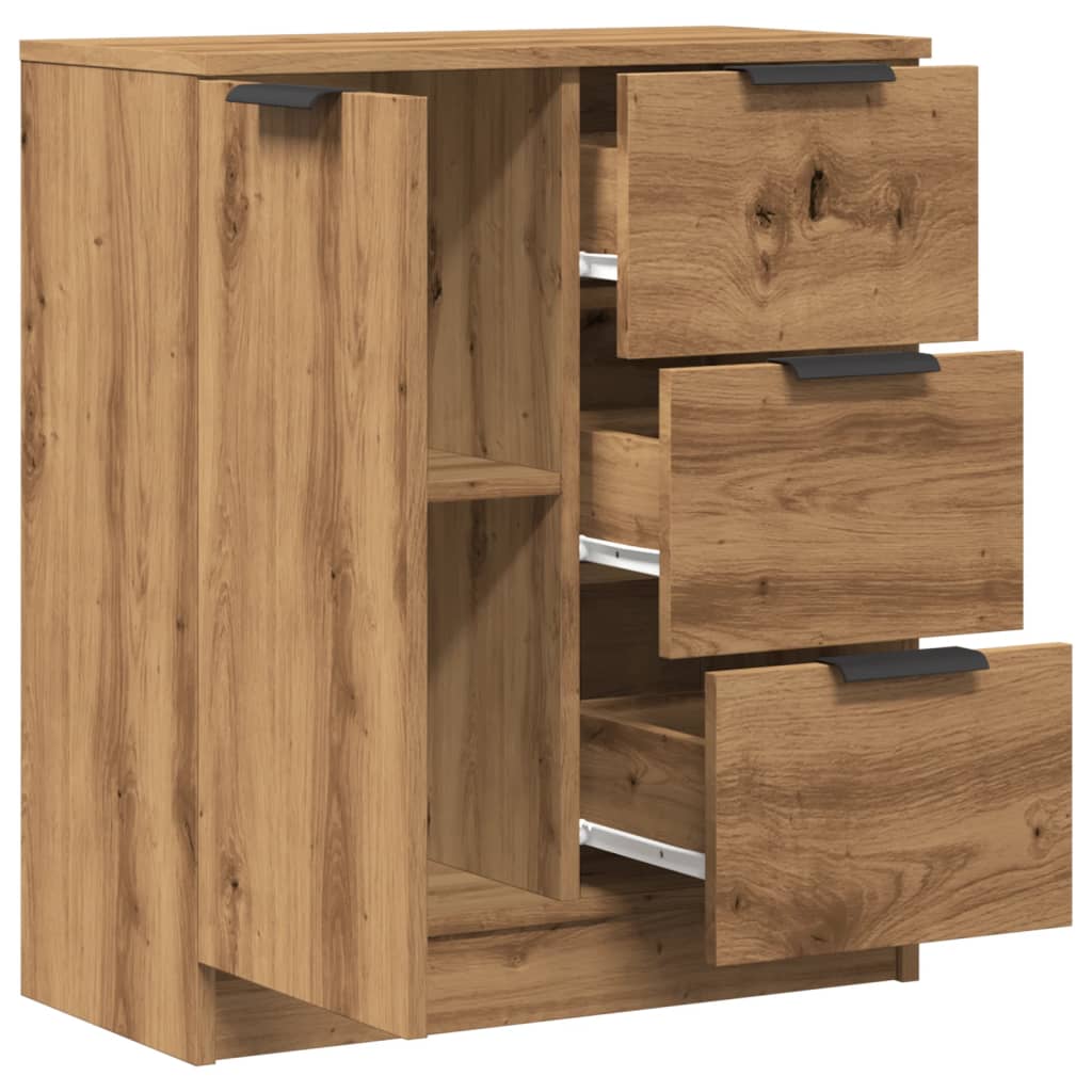 Sideboard, artisan oak, 60x30x70cm, engineered wood