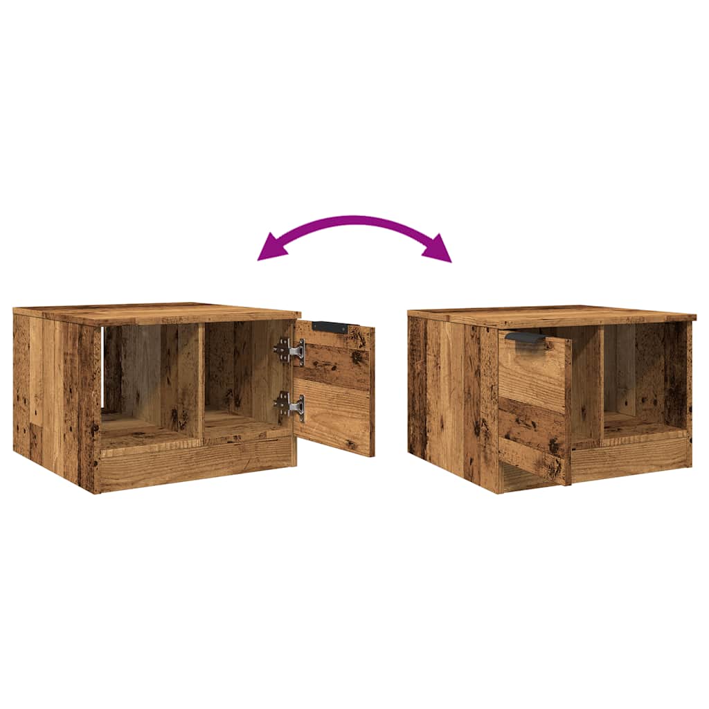 Coffee Table Old Wood 50x50x36 cm Engineered wood
