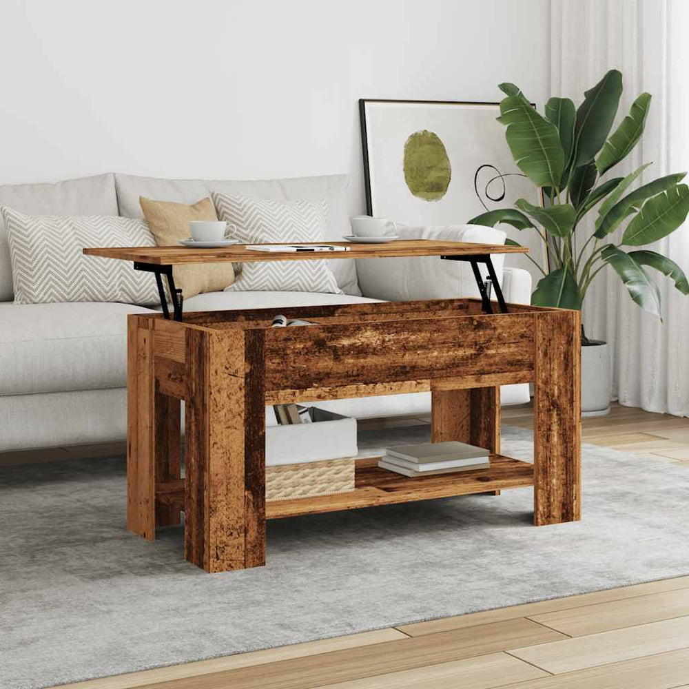 kavos staliukas Old Wood 101x49x52 cm Engineered Wood