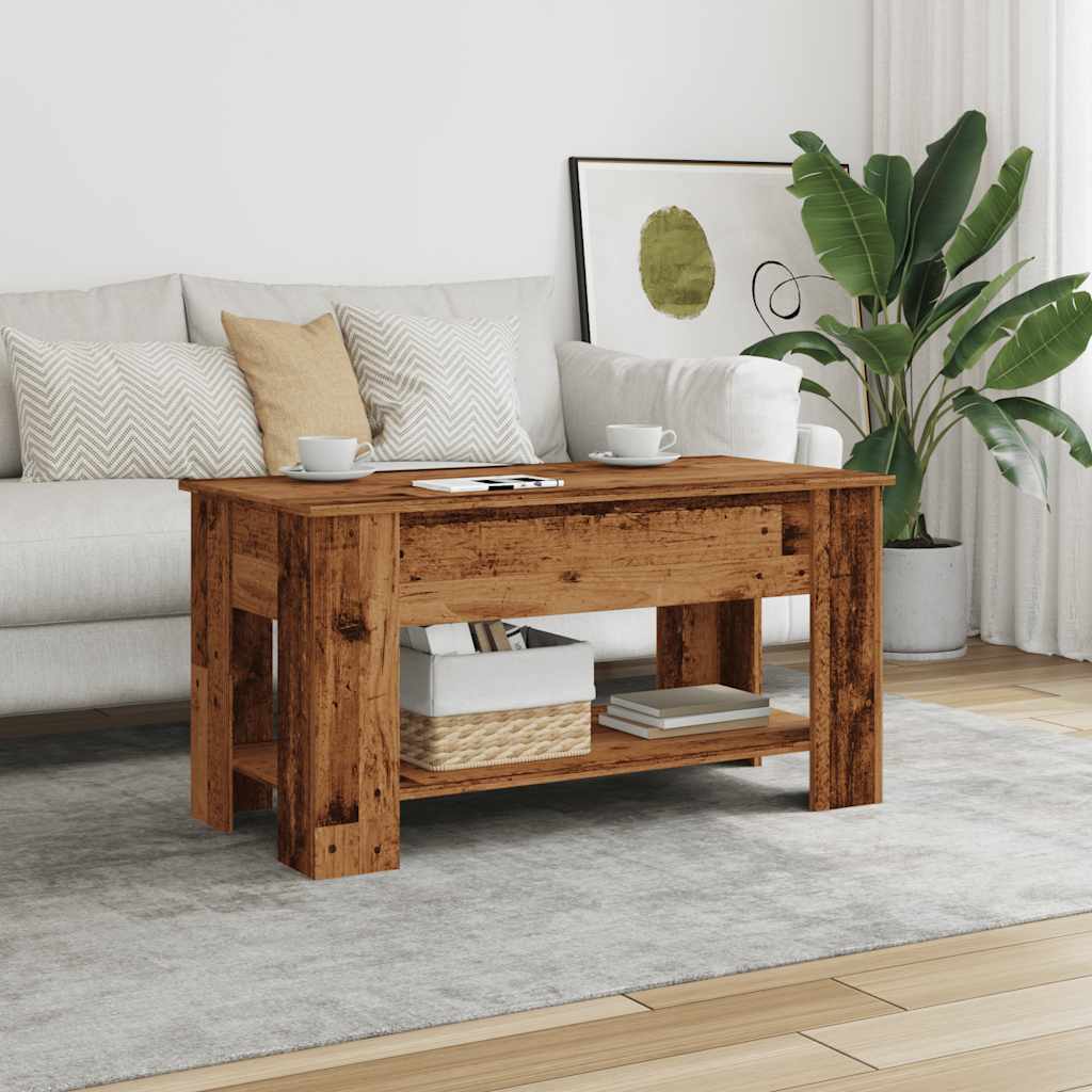 kavos staliukas Old Wood 101x49x52 cm Engineered Wood