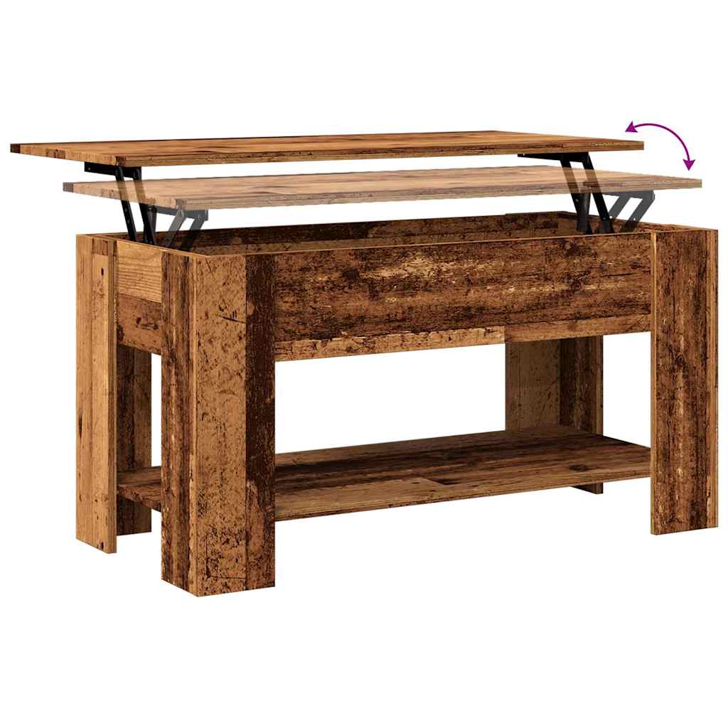 kavos staliukas Old Wood 101x49x52 cm Engineered Wood