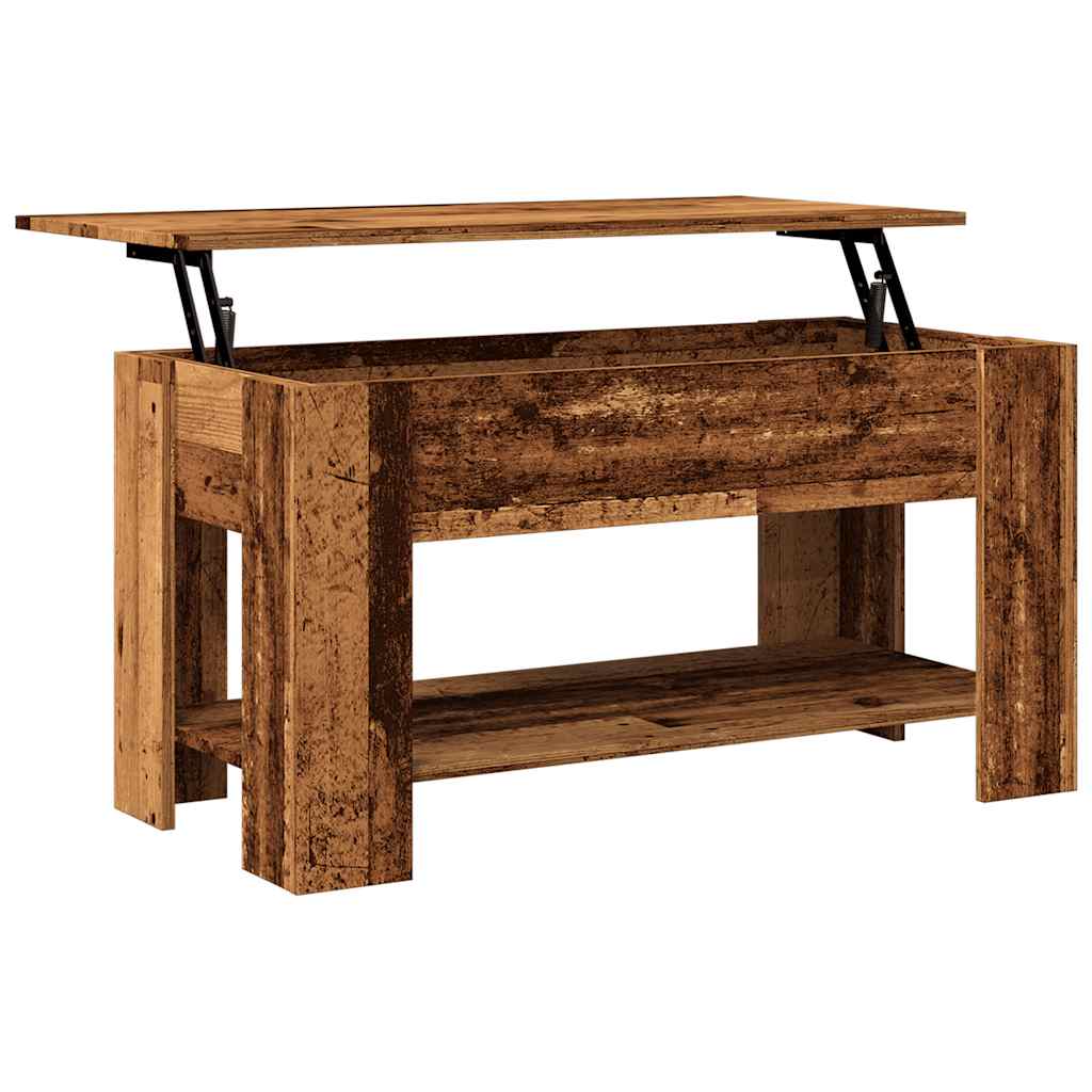 kavos staliukas Old Wood 101x49x52 cm Engineered Wood
