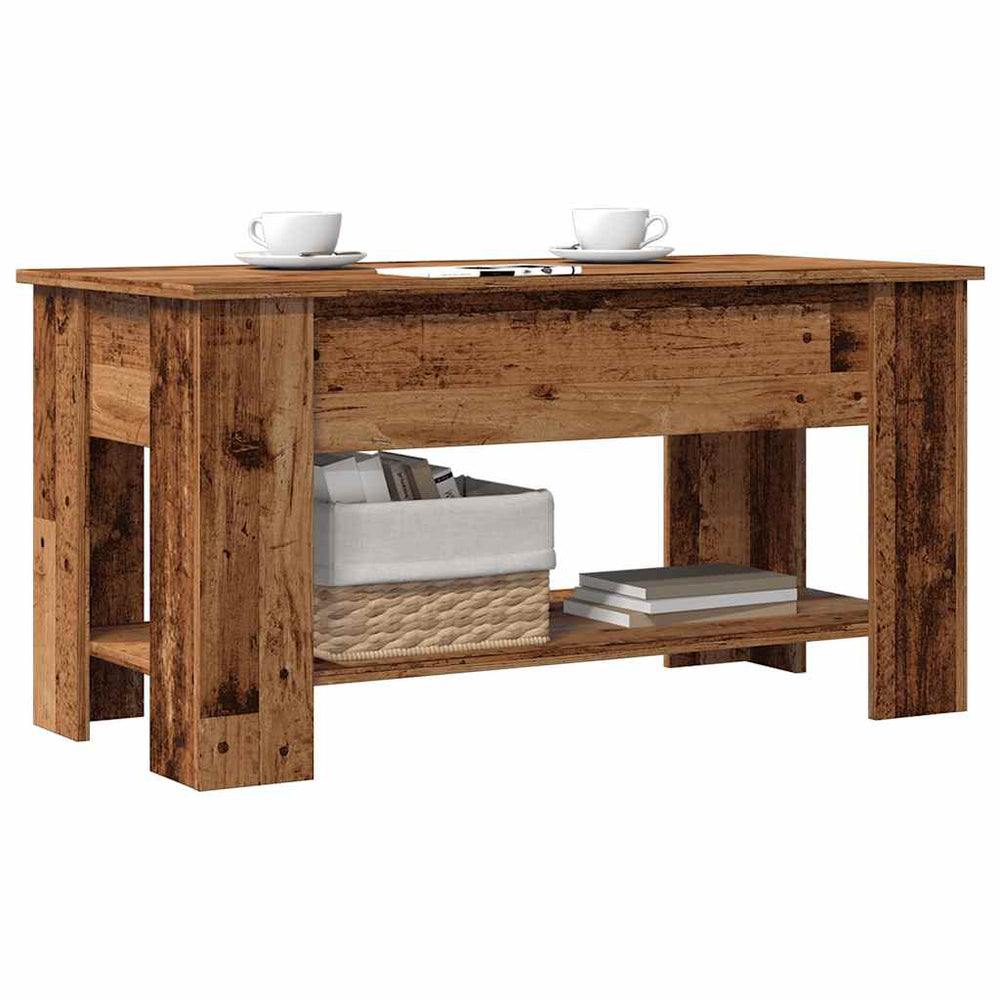 kavos staliukas Old Wood 101x49x52 cm Engineered Wood