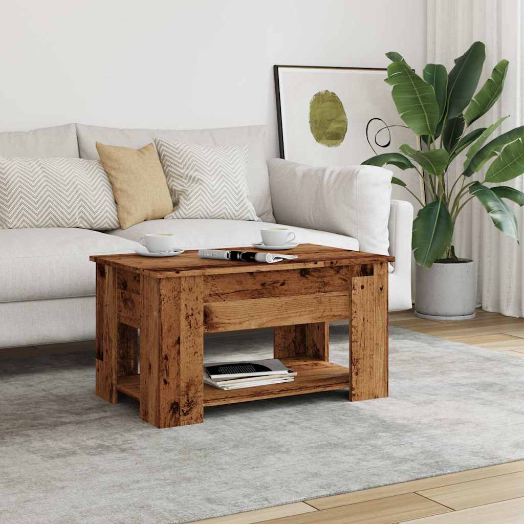 kavos staliukas Old Wood 79x49x41 cm Engineered Wood