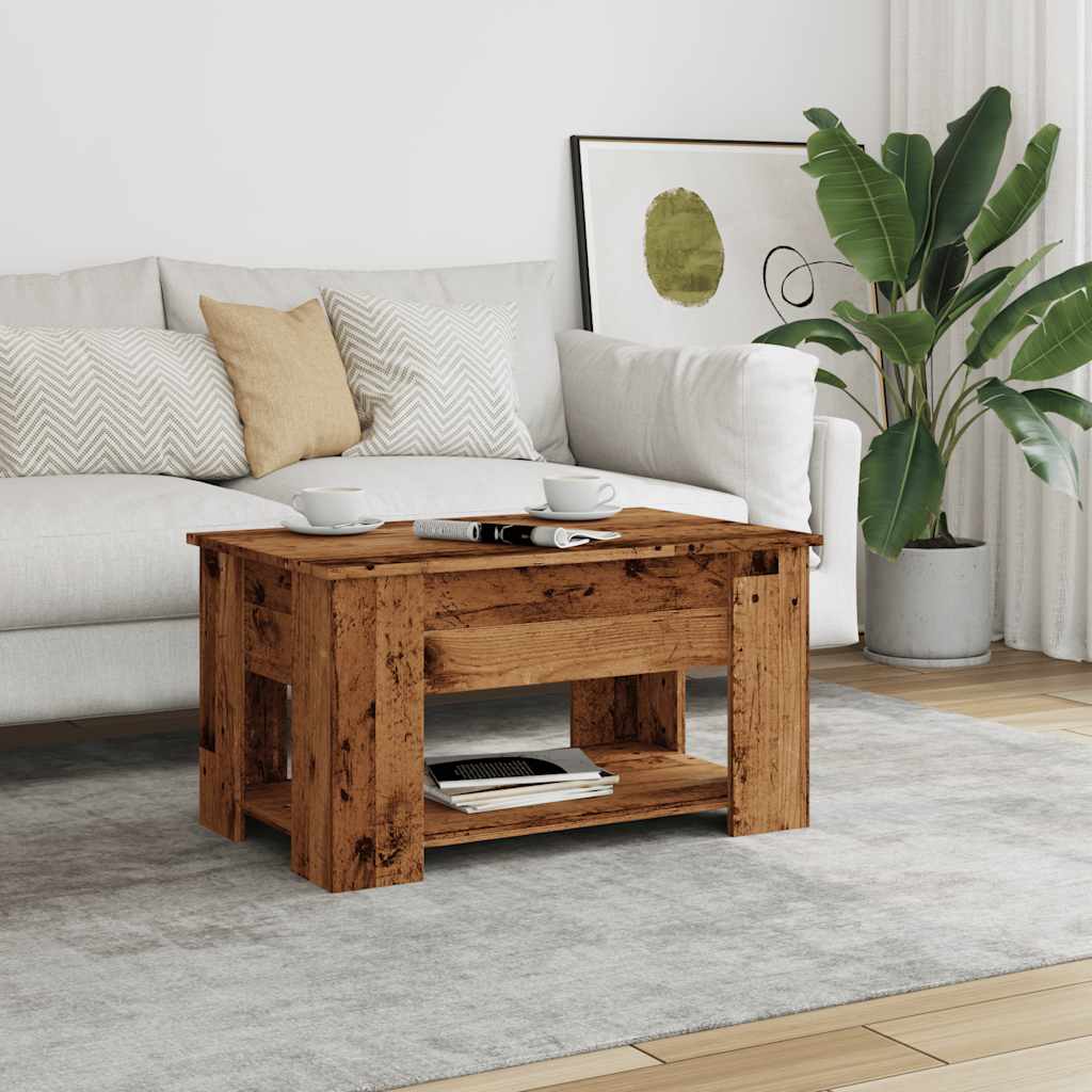 kavos staliukas Old Wood 79x49x41 cm Engineered Wood