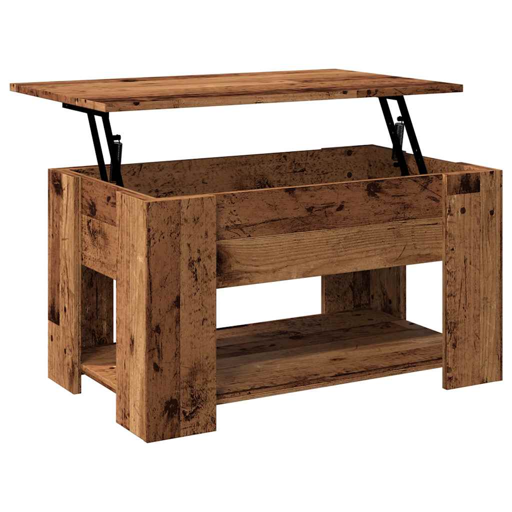 kavos staliukas Old Wood 79x49x41 cm Engineered Wood