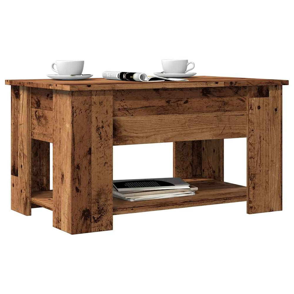 kavos staliukas Old Wood 79x49x41 cm Engineered Wood