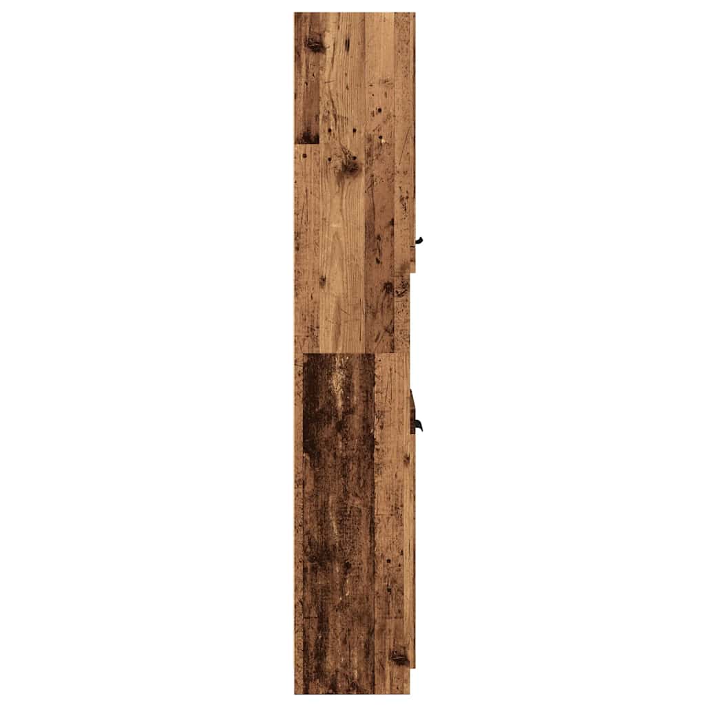 Bathroom Cabinet Reclaimed Wood 32x34x188.5 cm