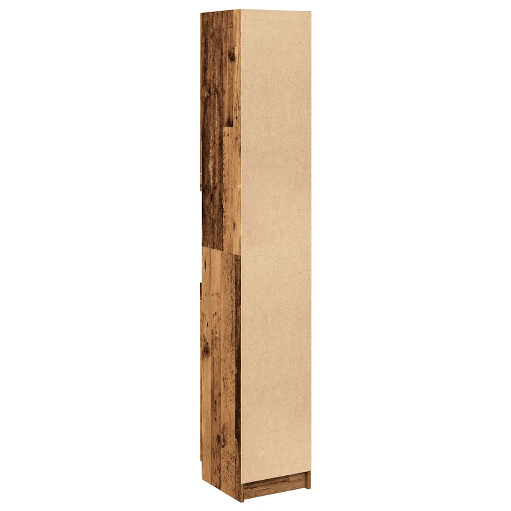Bathroom Cabinet Reclaimed Wood 32x34x188.5 cm