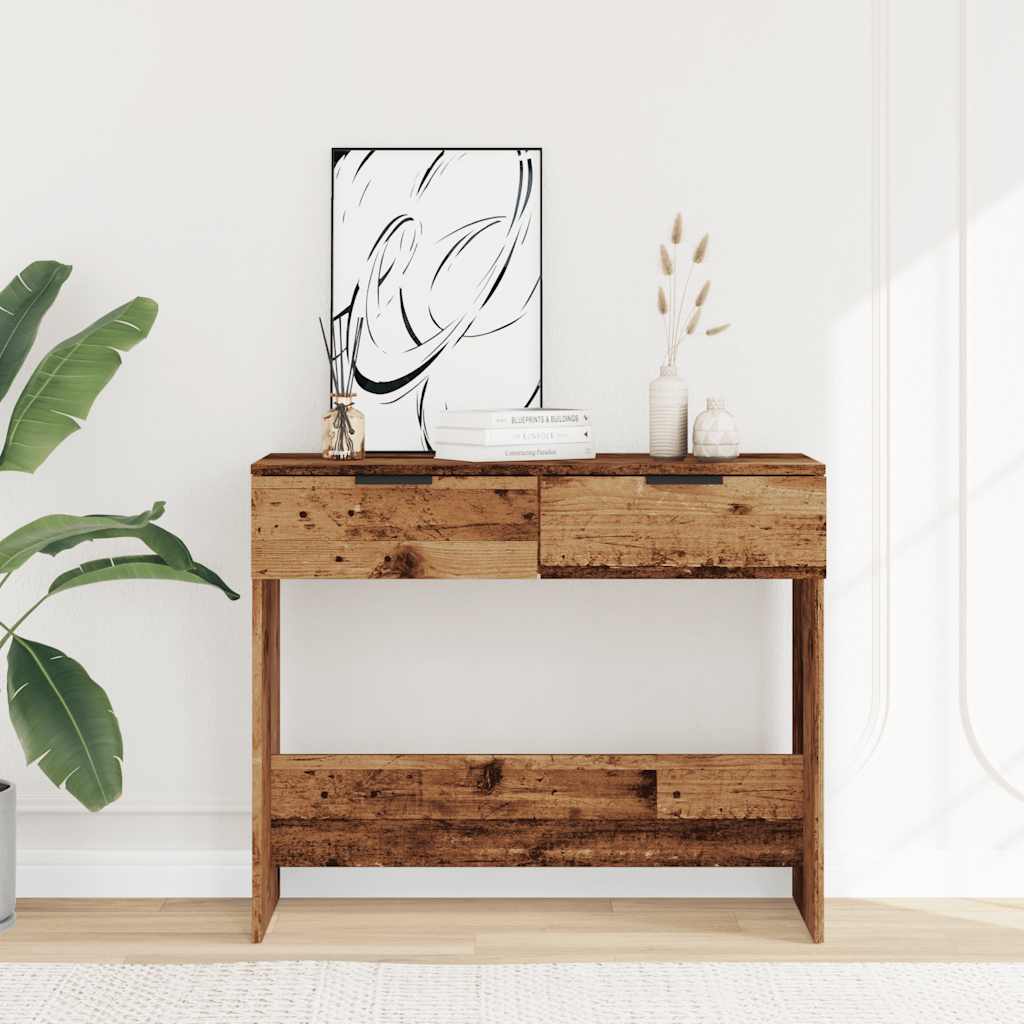 konsolinis stalas Senas medis 90x36x75 cm Inžinerinė mediena