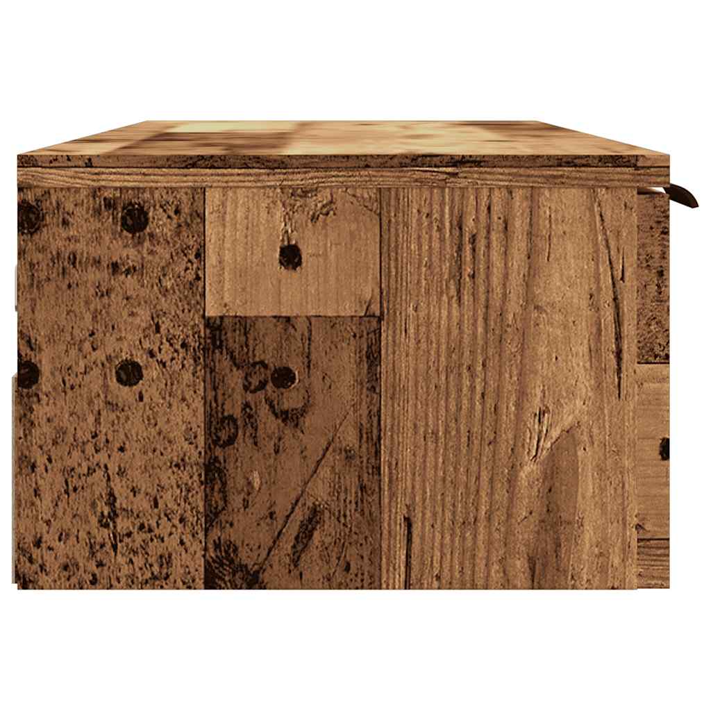 Sienas skapis Old Wood 102x30x20 cm inženierijas koksne