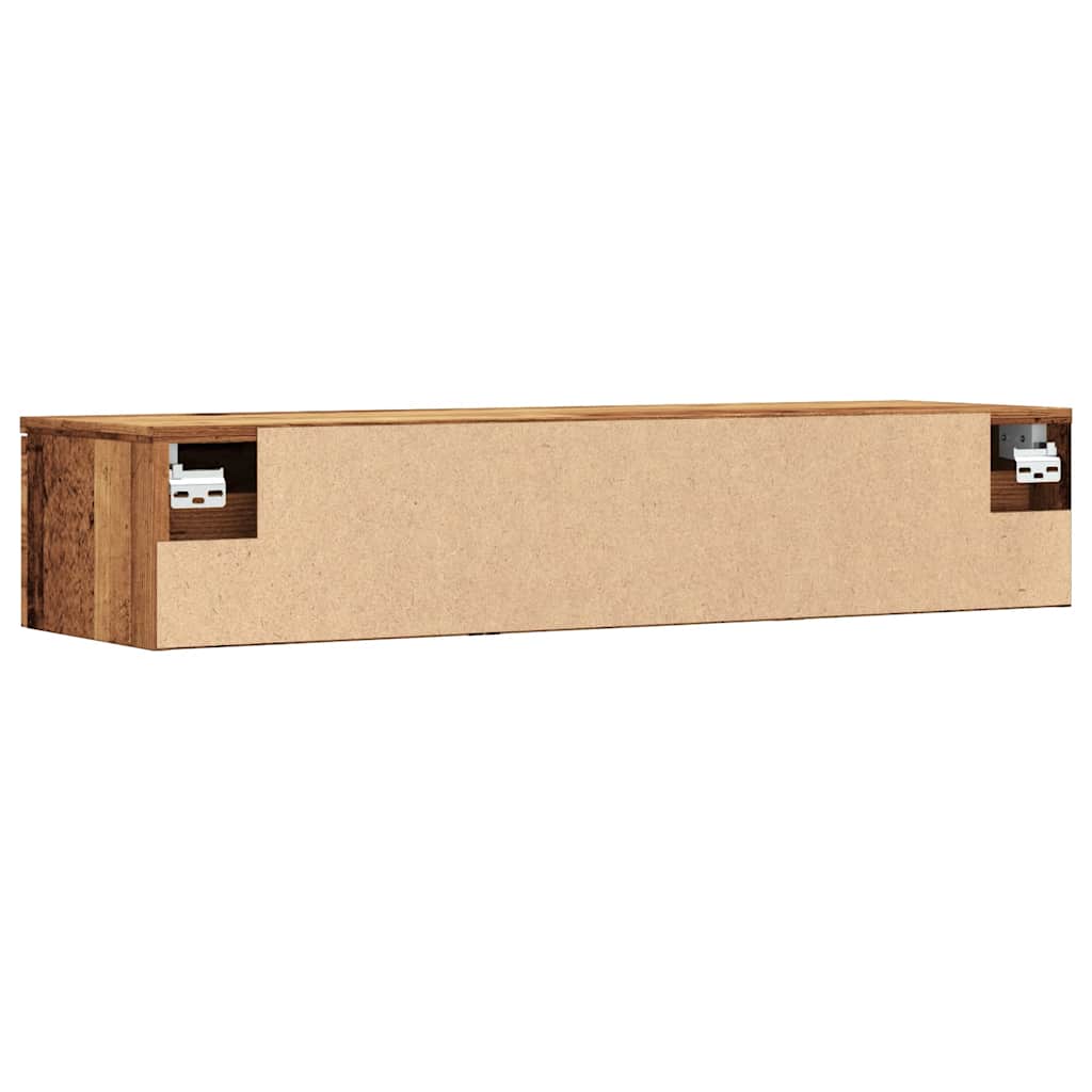 Sienas skapis Old Wood 102x30x20 cm inženierijas koksne