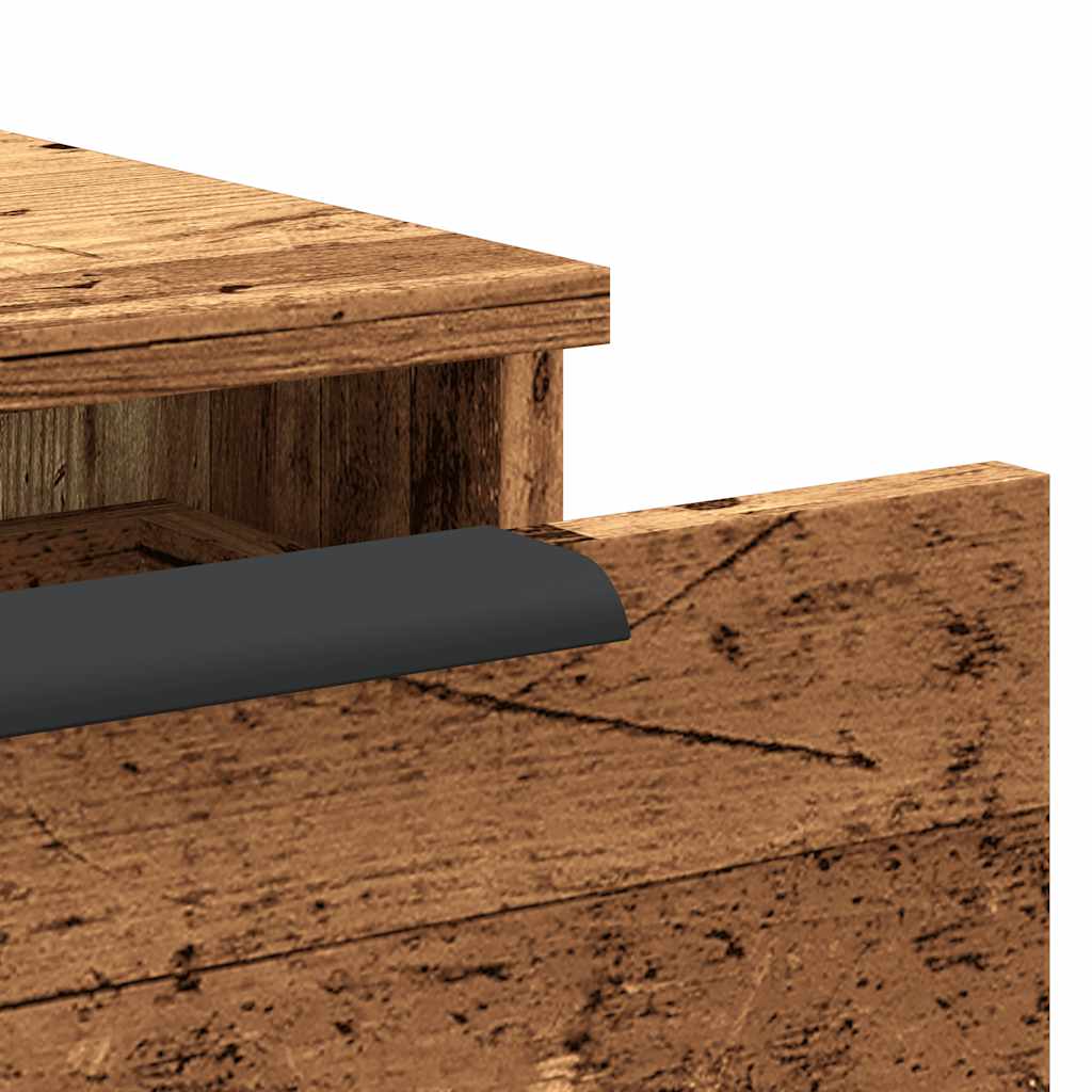 Sienas skapis Old Wood 102x30x20 cm inženierijas koksne