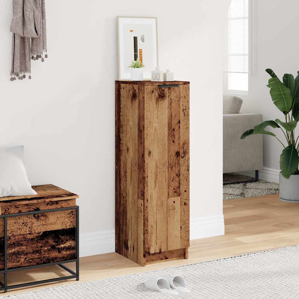Shoe cabinet, wood, 29.5x35x100.5cm, engineered wood
