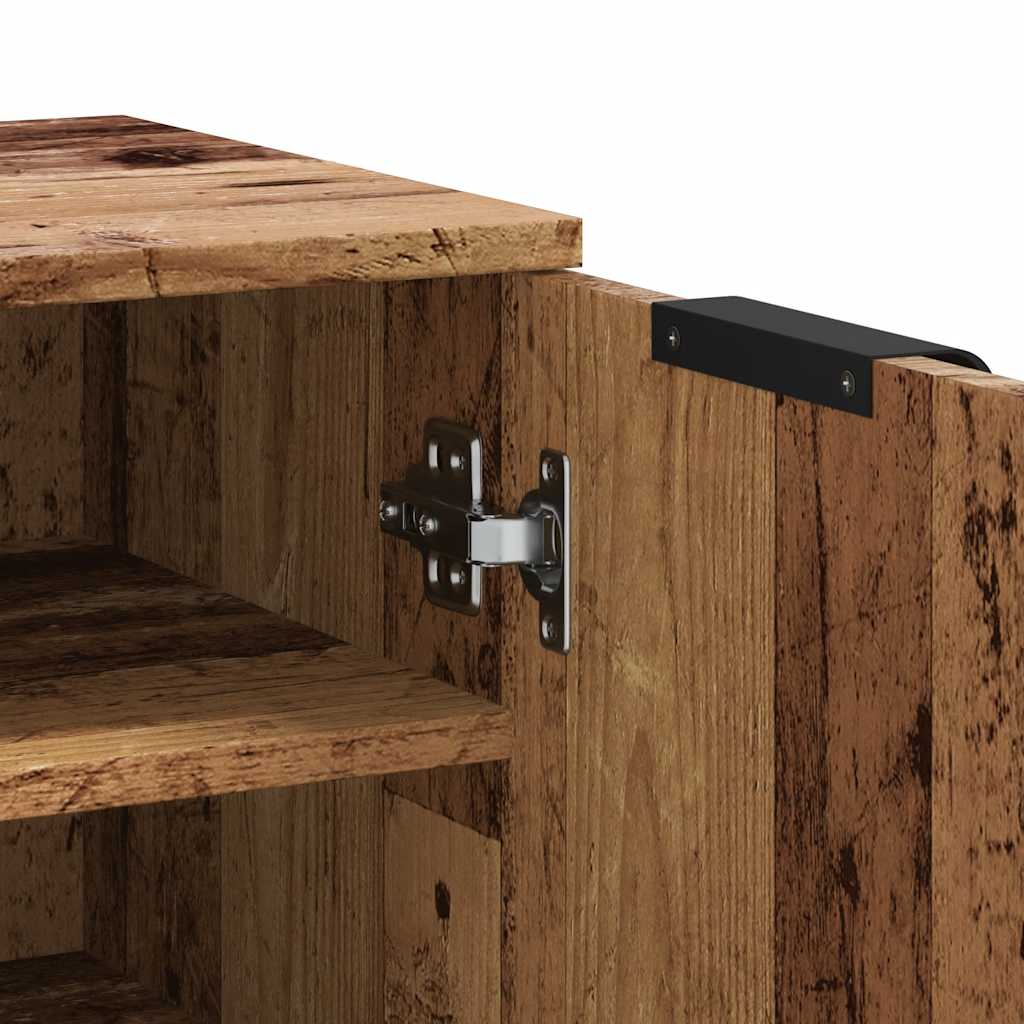Shoe cabinet, wood, 29.5x35x100.5cm, engineered wood