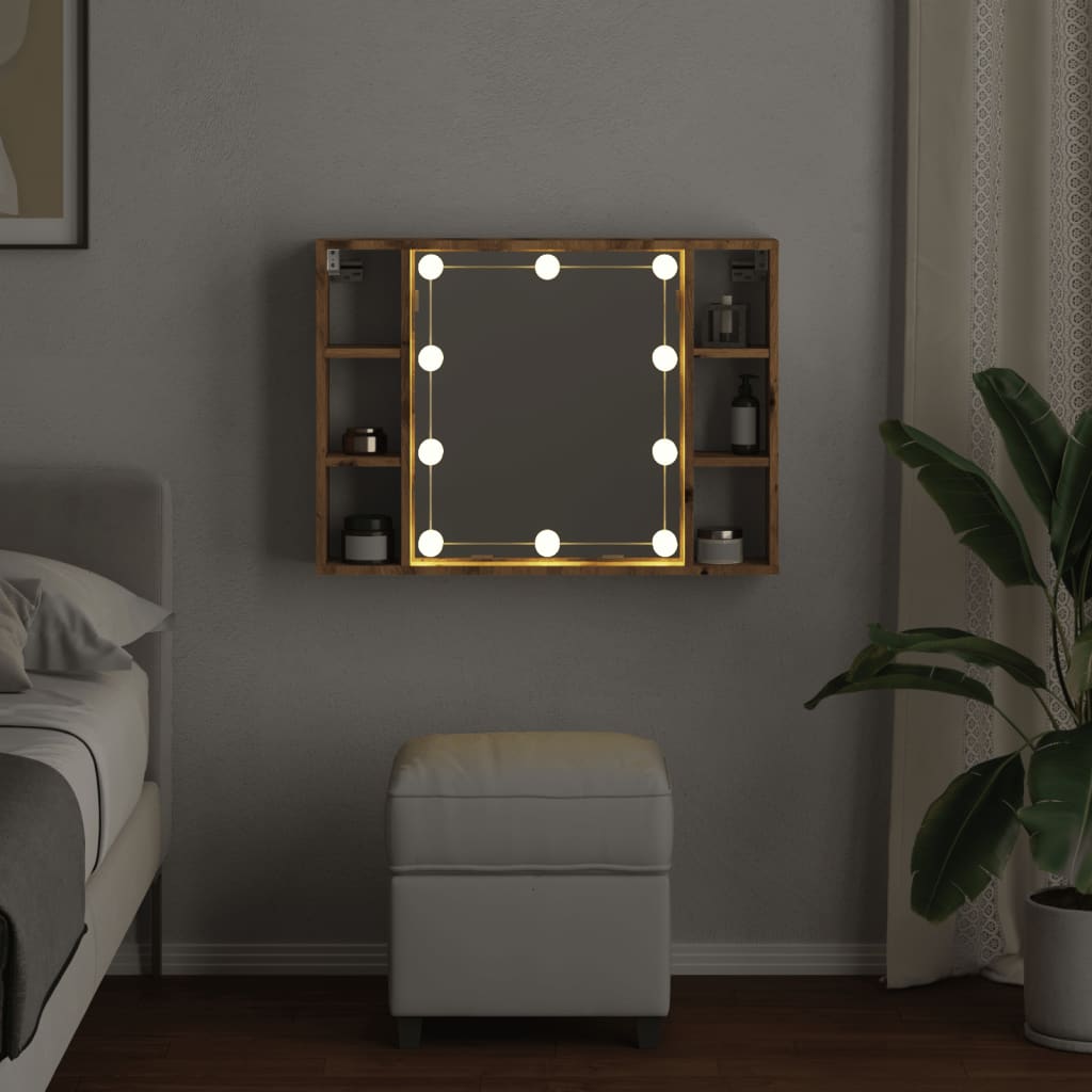 Veidrodinė spintelė su LED apšvietimu, artisano, 76x15x55cm
