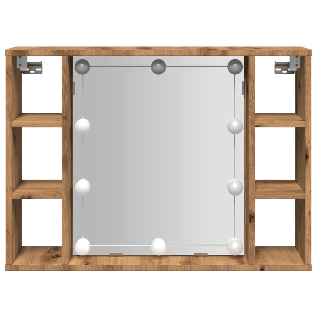 Veidrodinė spintelė su LED apšvietimu, artisano, 76x15x55cm