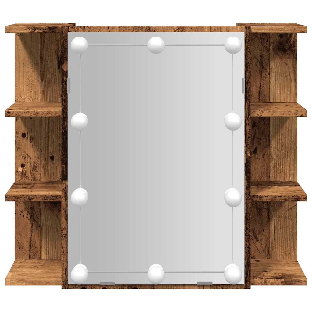 veidrodinė spintelė su LED Old Wood 70x16,5x60 cm